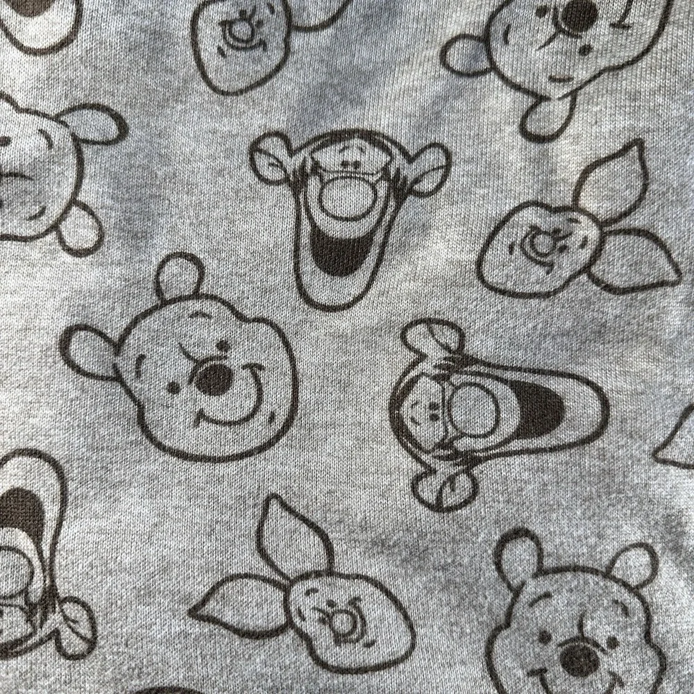 Disney‎ Winnie the Pooh Pajama Set Womens Medium Brown Knit Joggers 2pc - Picture 6 of 12